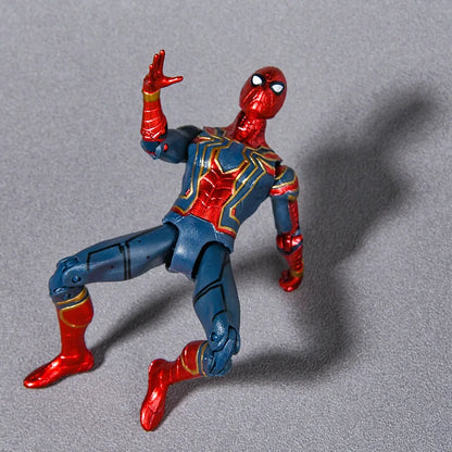 Marvel Spiderman Characters Avengers Heroes Joint Movable Model Figurine Children's Charm Birthday Festival Christmas Gift Toys