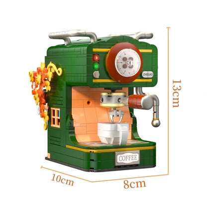 Retro Bread & Coffee Machine Building Block Set - Creative  Toy, Adult Simulation Model Coffee Gift, Unique Gift for Men & Women
