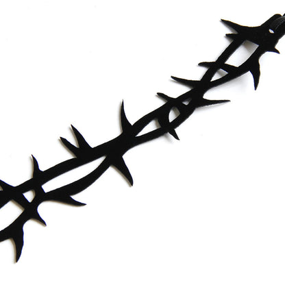 Black Lace Velvet Thorn Necklace For Women Gothic Punk Rock Choker Necklace Fashion Party Chokers Necklaces YK2 Jewelry Gifts