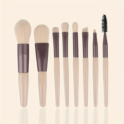 8/22/34Pcs Makeup Brush Set Portable Soft Eyeshadow Brushes Powder Foundation Brush Multipurpose Blending Cosmetic Beauty Tool