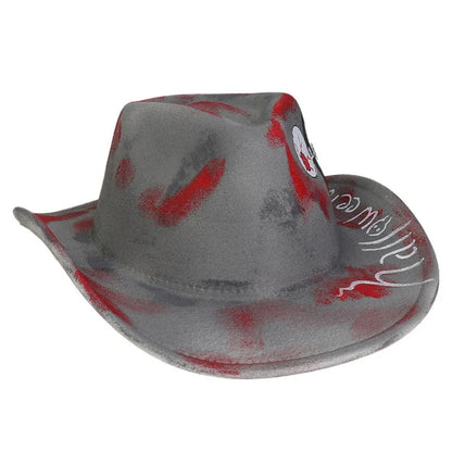 EtherealBe Halloween Cowboy Hat for Adults - Spooky Style