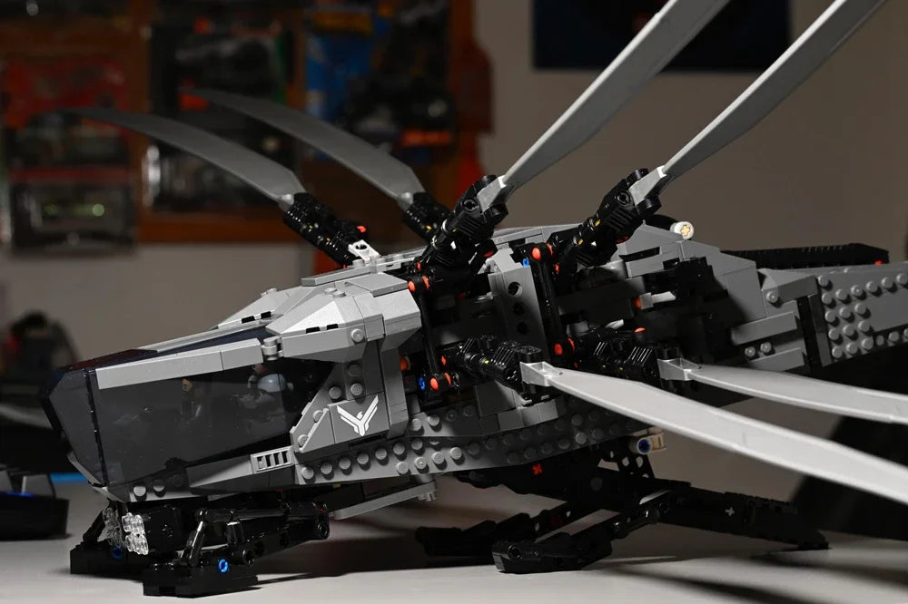 1369PCS Dune Atreides Royal Ornithopter Model Building Blocks Compatible with 10327 Creative Aircraft Bricks Toys for Kids Gifts