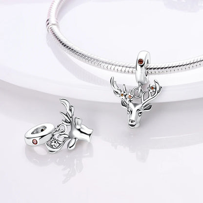 Halloween Christmas 925 Silver Charms Fit Original Bracelet For Women Jewelry Snow Christmas Tree Santa Claus