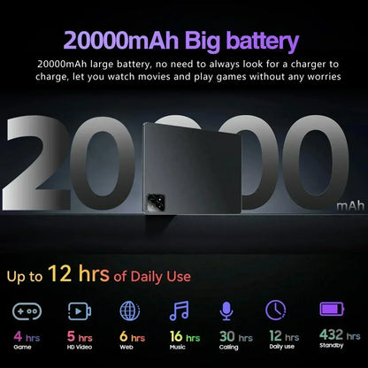 2025 Global Mi 11 inch tablet Android 14 Pad 7S Pro 16GB 1TB Snapdragon 8 Gen2 4K HD 5G WIFI Bluetooth WPS 20000mAh tablets Tab