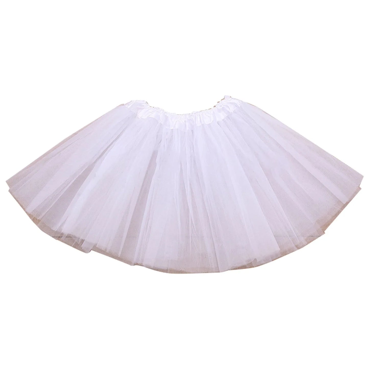 Fashion Kids Mesh Princess Solid Color Dance Ballet Tutu Faldas
