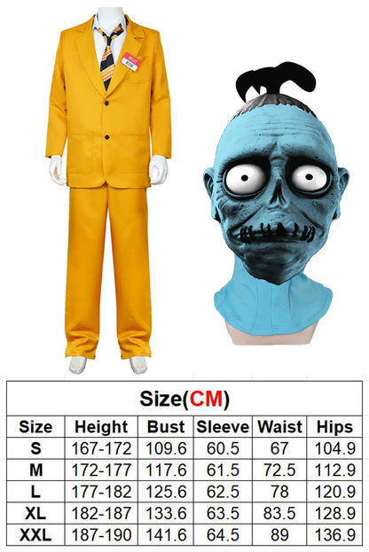 Movie Juices Costume Disguise BOB Cosplay Fantasy Mask Clothing Hoodie Adult Men Roleplay Fantasia Outfits Male Halloween