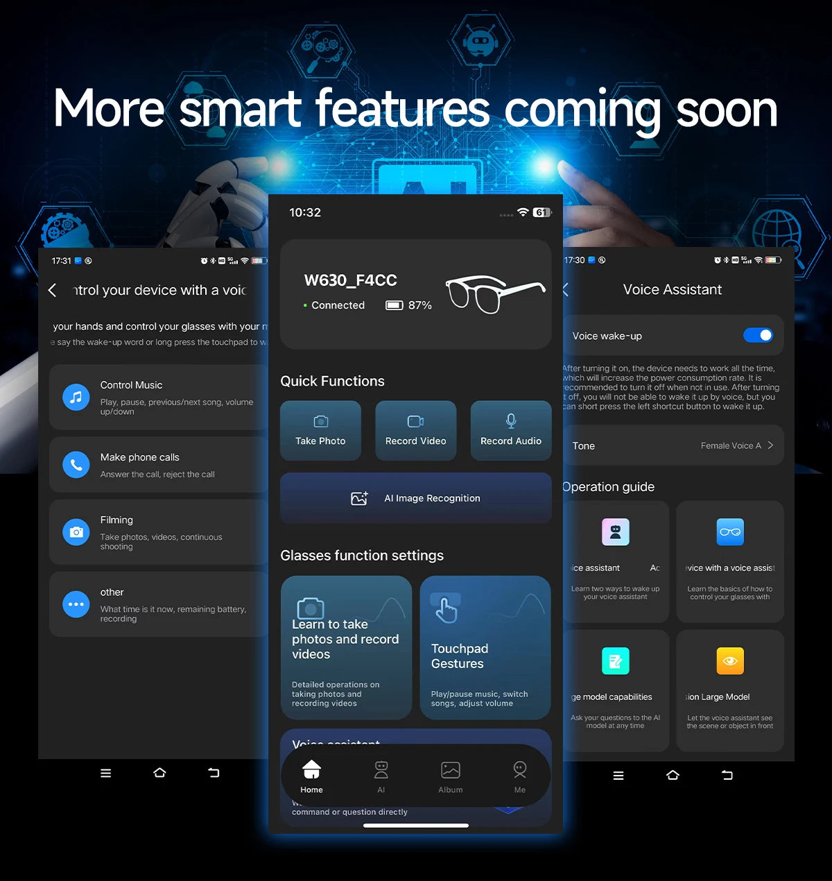 2026 New Upgrade Smart Glasses With Camera Video Recording AI Photo Recognition Bluetooth Call Translation Voice Sunglasses Men
