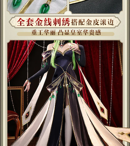 2025 New CC Cosplay Costume Halloween Christmas Role Playing C Geass Mooyiyi cos Queen Dress Gorgeous and elegant 1:1 restore