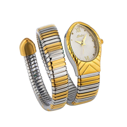 Top Brand MISSFOX Women's Watches New Quartz Snake Shape Simple Ladies Watch Fashion Unique Strap Waterproof Wristwatches