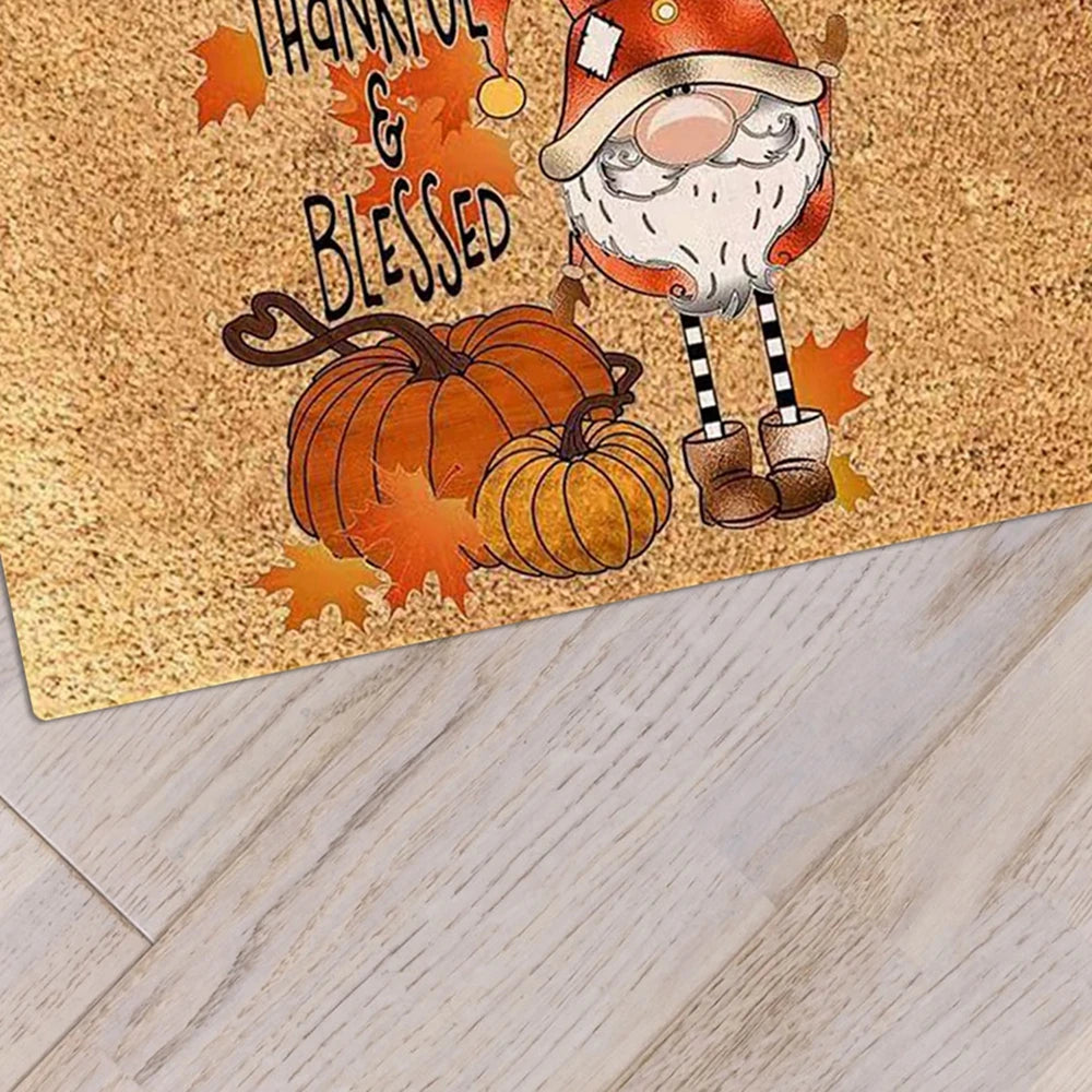 40x60cm Fall Harvest Welcome Doormat Fall Door Mat Fall Front Door Mat for Yard Farmhouse Thanksgiving Home Door Decorations