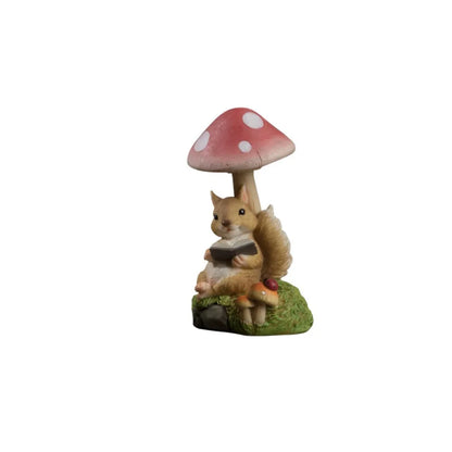 Micro Landscape Resin Solar Mushroom Lamp Cute Cartoon Rabbit Lawn Lamp Vivid Creative Animal Statue Light Flowerpot