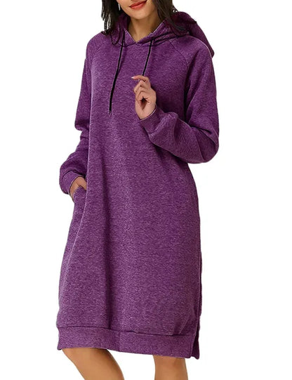 EtherealBe Loose Hooded Knit Dress for Women