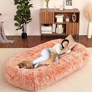 Human Sized Dog Bed for Adult People,71"x43.3"x10" Large Dog Bed for Men and Women, Washable Giant Dog Bed for Pets and Kids,Ant