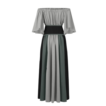 New Medieval Costume for Women Halloween Corset Gothic Renaissance Dress Plus Size Flare Sleeve Ball Gown Cosplay Clothes