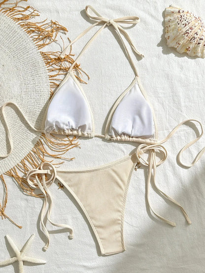 Peachtan thong bikini women push up beach swimwear 2 piece swimsuit women bikini bathing suit summer women beachwear