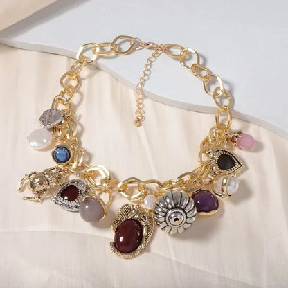Zvoijio New Personalized Retro Fashion Multiple Pendant Necklace