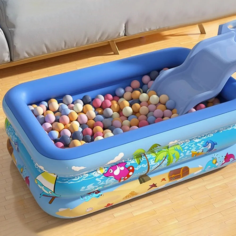 Inflatable Swimming Pool Large Family Pools Rectangle Framed Children Swimming Pool Summer Outdoor Kids Baby Bathtub Toys
