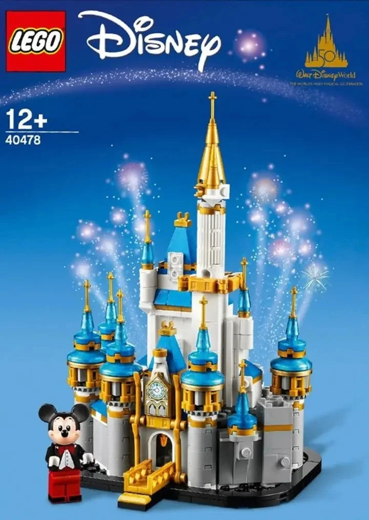 Lego block toy 40478 mini Disney castle toy desktop decoration ornament block boy and girl gift