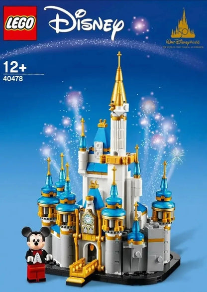 Lego block toy 40478 mini Disney castle toy desktop decoration ornament block boy and girl gift