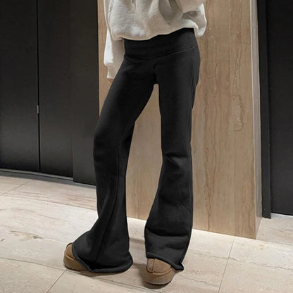 Low Waist Fashion Hip Hop Casual Tight Stretch Flare Pants Sweatpants Women