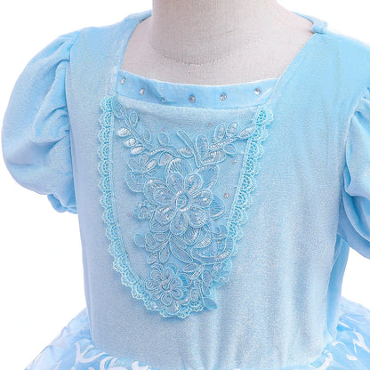 Kids Cosplay Costume Girl Summer Pageant  Fantasy Children Cinderella Carnival Clothes Princess Birthday Dress 2-10 Year