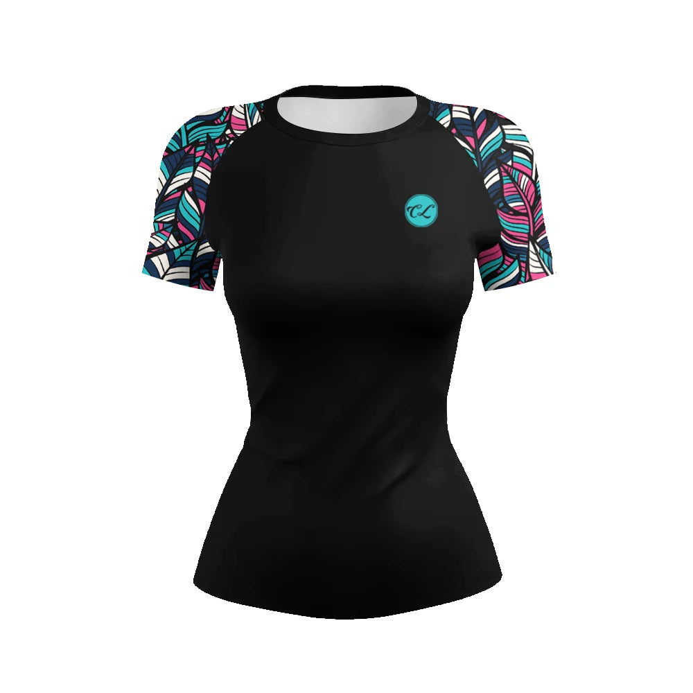 Compression Combat BJJ Rash Guards Grappling MMA Jiu Jitsu Rash Gurd Fight Wear Short Sleeves Quickly Dye Athletic t-shirts