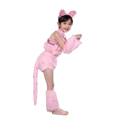 Cute Cat Cosplay Costume Sexy Animal Clothing For Girl Dance Costumes Kindergarten Performance Suit