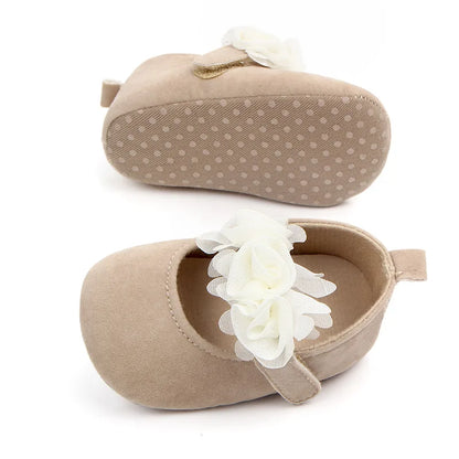 Baby Girl Shoes First Walkers Flower Pattern Fabric Cotton Shoe Unisex Non-slip Breathable Soft Bottom Toddler Crib 0-18M