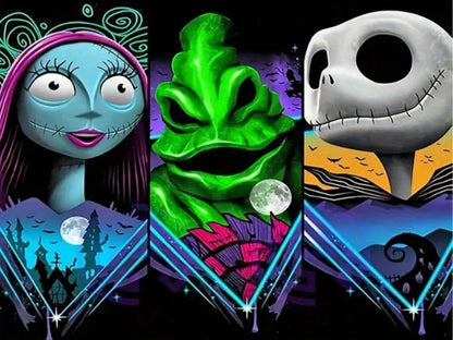 Disney 5D Diy Diamond Painting Nightmare Before Christmas Unique Gift Art Embroidery Sale Skeleton Mosaic Home Decoration