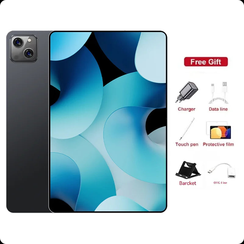 2025 NEW Original iPad PRO MAX 12inch Tablet Android 15 16GB+1TB 20000mAh 5G DualSIM Bluetooth WiFi HD 4K Screen Tablet PC Wifi7