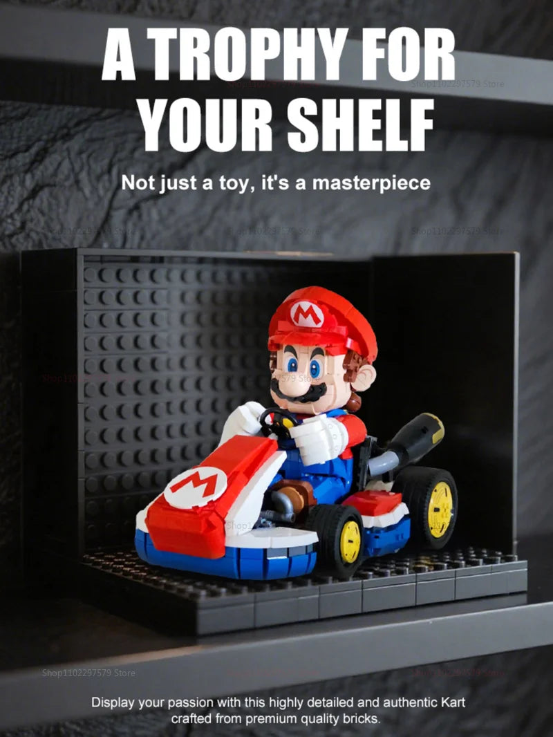 NEW 1972 PCS Racing Kart Car Building Blocks Set Kids Adults DIY Brick Kids Educational Toy Birthday Christmas Gift for collect