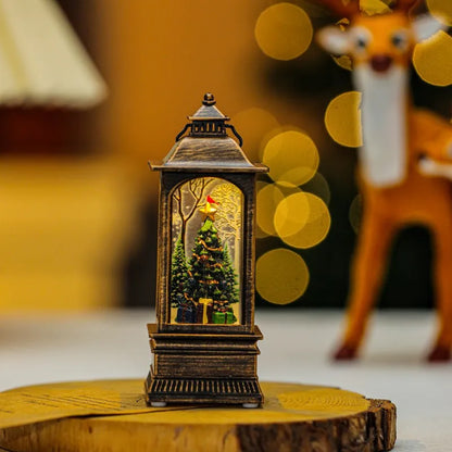 Christmas LED Candle Lantern Decorative Holiday Light Creative Tabletop Decor for Kids Window Display Festive Home Decoration