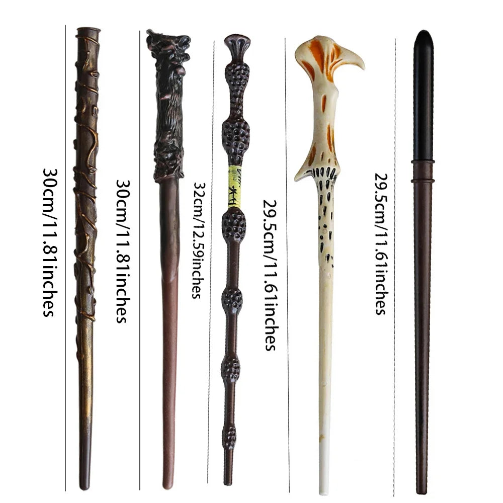 5pcs Hands Hand-Carved Magic Wands Set - Wizard Wands for Halloween Cosplay, Roleplay & Collector's Gift (Mystical Party Props)