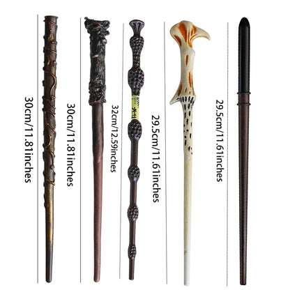 5pcs Hands Hand-Carved Magic Wands Set - Wizard Wands for Halloween Cosplay, Roleplay & Collector's Gift (Mystical Party Props)