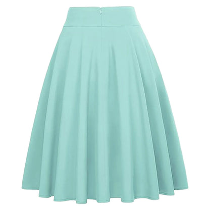 Women A-Lined Skirts High Waisted Pocket Skater Skirt Flared Mid Length Skirt Fashion Cute A-Line Skirts Y2k Skort Clothes
