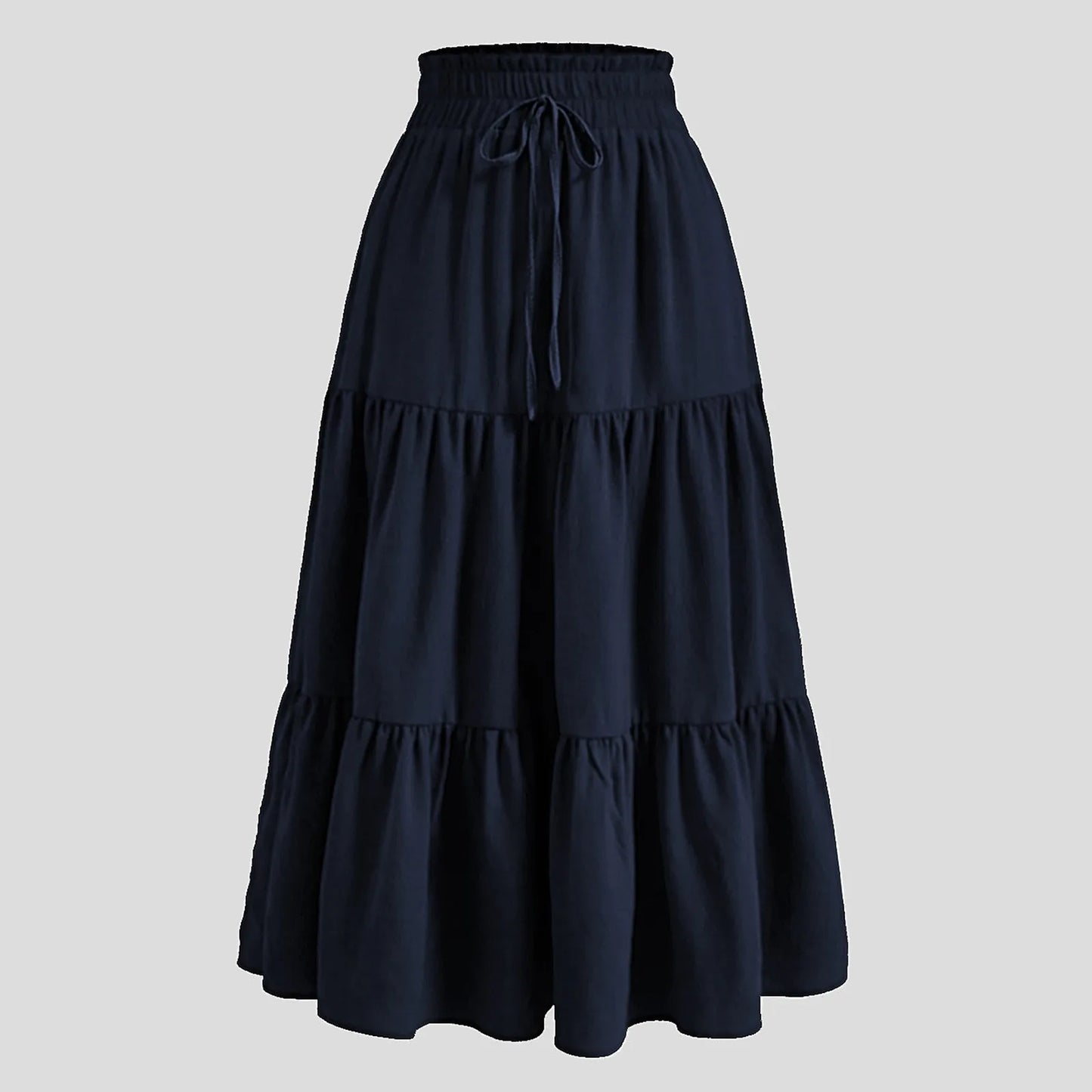 Women'S Boho Vintage Floral Print Maxi Skirt Elastic High Waist Pleated Flowy A Line Long Skirts Toddler Fall 2024 Falda Short