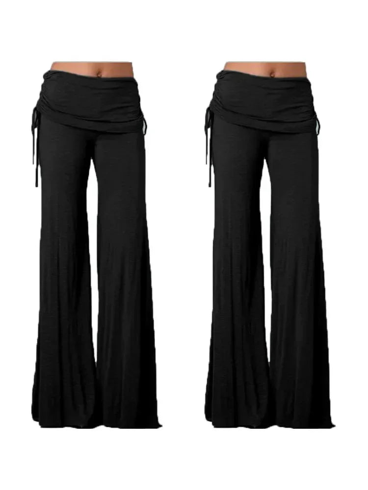 EtherealBe women's medieval cosplay pants in black with a stylish draped design for themed events