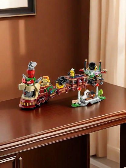 71437 LEGO Super Mario The Bowser Express Train Toy Playse, Mario Toys for Kids,Birthday Gift for Boys