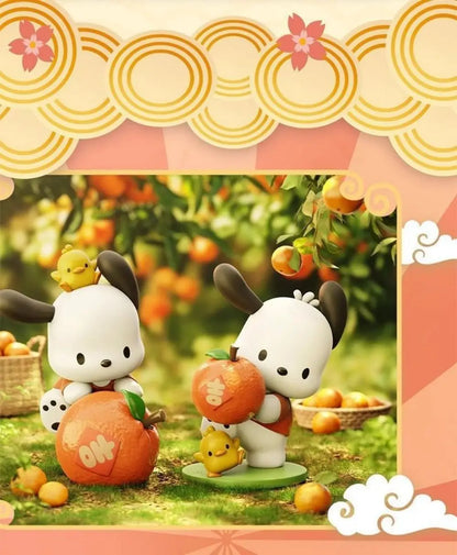 Kawaii Sanrio Cartoon Anime Figure Doll Pochacco Model Decorate Children's Toys Christmas Gift Action Figures Hobbies Gift