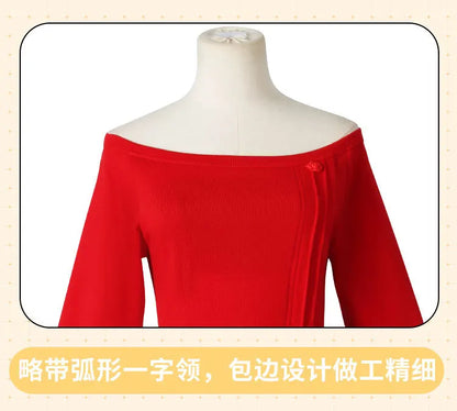 Anime FAMILY Cosplay Yor Forger Yor Briar Cosplay Costume Women Sexy Red Sweater Mini Dress Thorn Princess Costumes