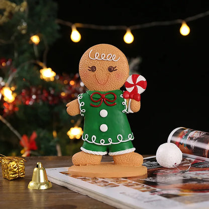 Christmas Gingerbread Man Doll Tree Pendant Ornaments Holiday Party Supplies Home Party Navidad Christmas Decoration Kids Gift
