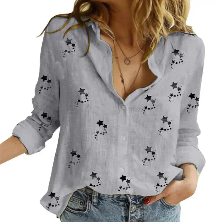 Vintage Cotton Linen Blouse Shirt Top Blusa Feminina Roupas Long Sleeve Female Casual Quality Spring Autumn Shirt Women Tops