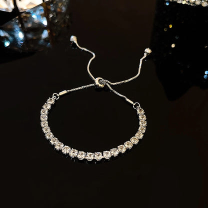 Luxury Blue Zircon 18K Gold Plated Women's Bracelet 2023 New Fashion Retro Zircon Bracelet Wedding Party Jewelry Gift
