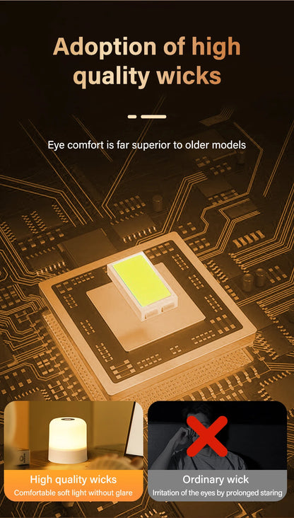 Touch LED Night Light USB Table Lamps Rechargeable Dimmable Bedside Light for Bedroom Decor Home Christmas Gift Child Night Lamp