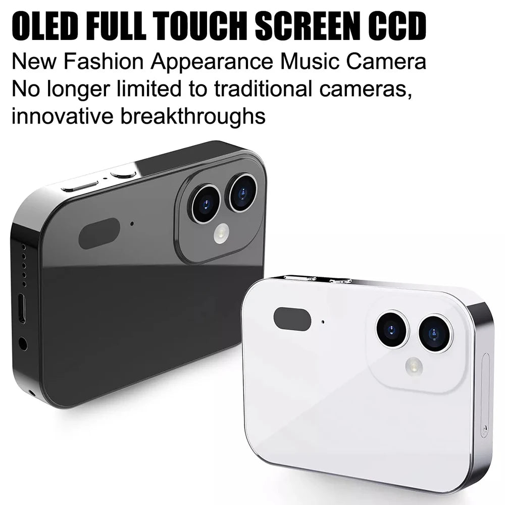 New 4K Digital Camera Night Vision Triple Lens 3Inch HD 64MP Touch Screen Entertainment Digital Camera OTG Transmission 3600mAh