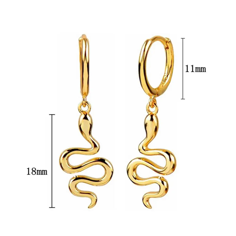 925 Sterling Silver Needle Pave Crystal Snake Type Stud Earrings for Women Simple Cute Animal Earrings Fashion Delicate Jewelry