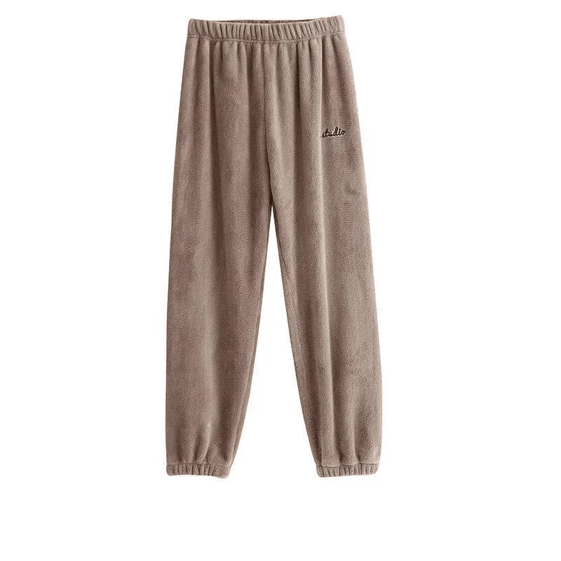 HELIAR Women Winter Velvet Sets Pullover And Elastic Waist Pants Sets Casual Warm Cashmere Sets Women 2025 Autumn and Winter