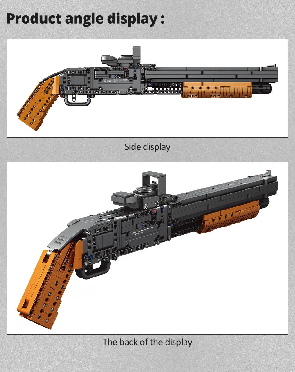ZKZC WW2 Military Weapon Shotgun Sniper Rifle Assault Rifle Building Block City Police Pistol Brick Children Toys Gifts