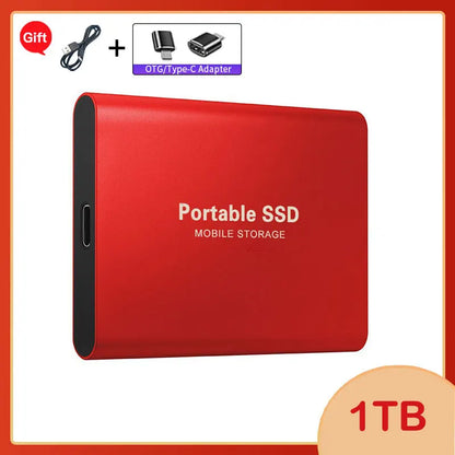 Lenovo 1TB External Hard Disk 2TB High-Speed Hard Drive USB3.1 Type-C Solid State Drive Storage Disks for Laptops/Desktop/Mac