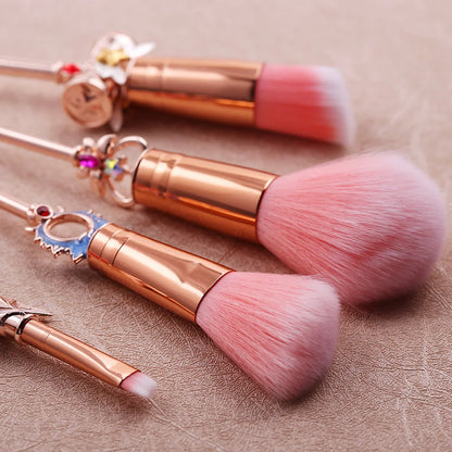 8Pcs Game League of Legends Make Up Brush Set Star Guardian Blush Eye Shadow Brush Foundation Concealer Brush Cosmetics Tools